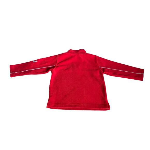 Nike Team Wisconsin Badgers 3/4 Zip Fleece Pullover Kids Sz 2T - Picture 10 of 10